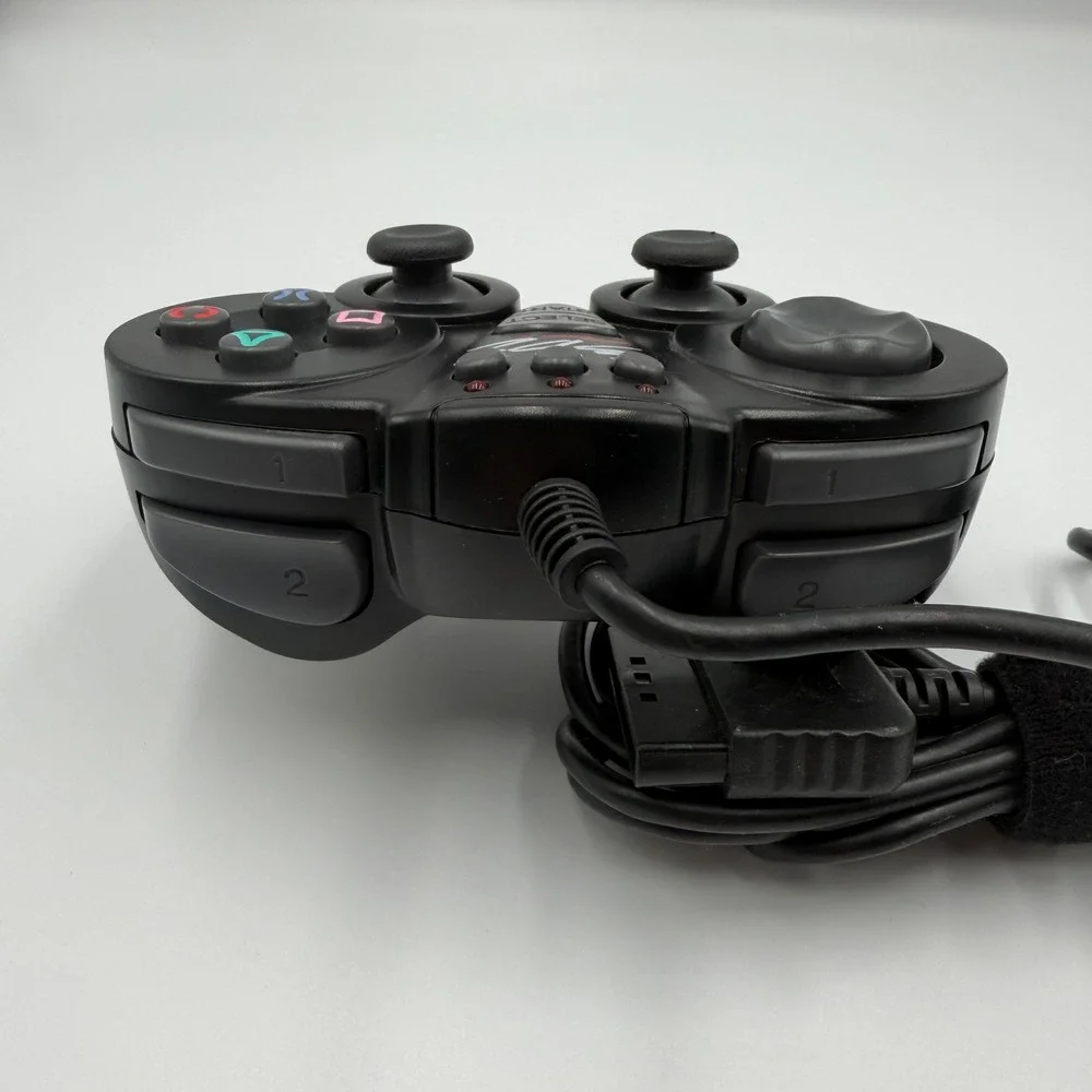 3D2 Wired Controller for PlayStation 2 PS2 Turbo Remap Mode Black Gamepad